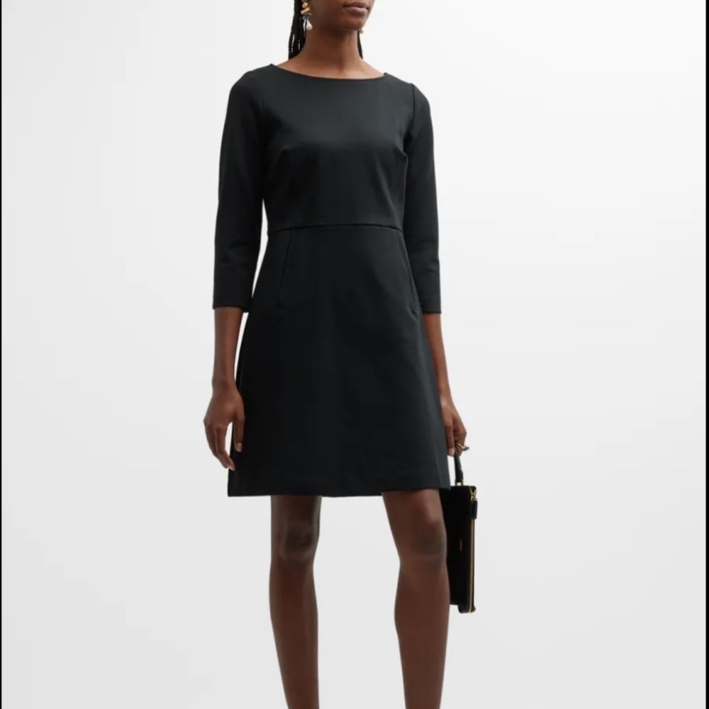 Spanx Perfect 3/4-Sleeve Mini Shift Dress Black NWT Size XXXL